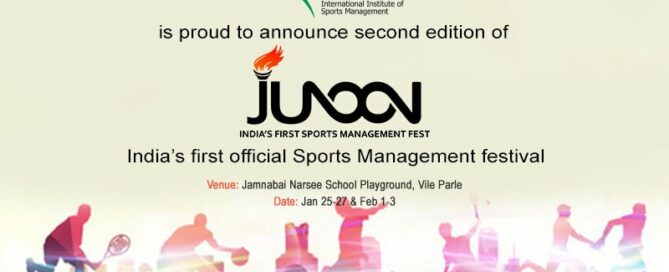 Junoon- India’s first official sports management fest