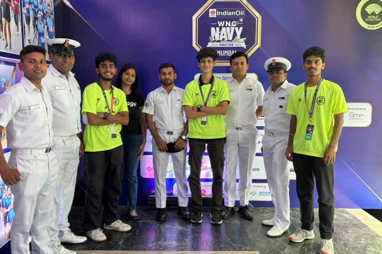 Students Volunteered at the Indian Oil WNC Indian Navy Half Marathon 2024