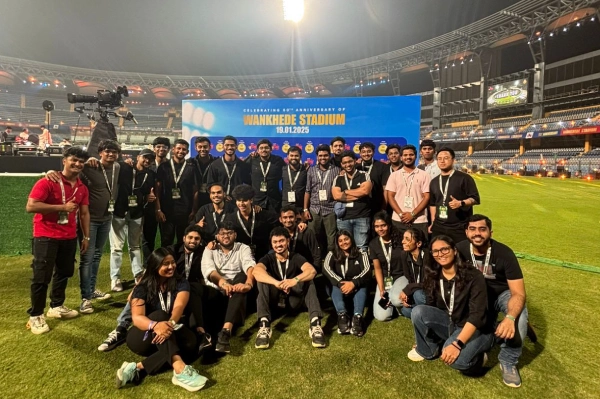 IISM Students at Wankhede Stadium 50th Anniversary Celebration