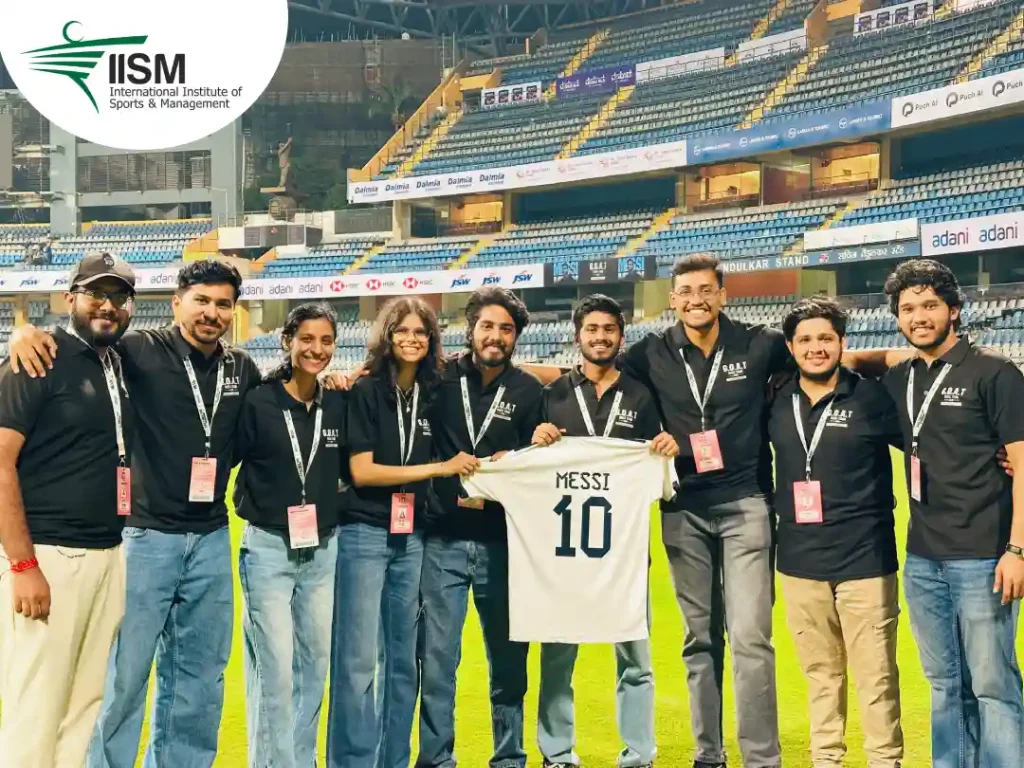 IISM students working at the GOAT India Tour Event Lionel Messi, 2025