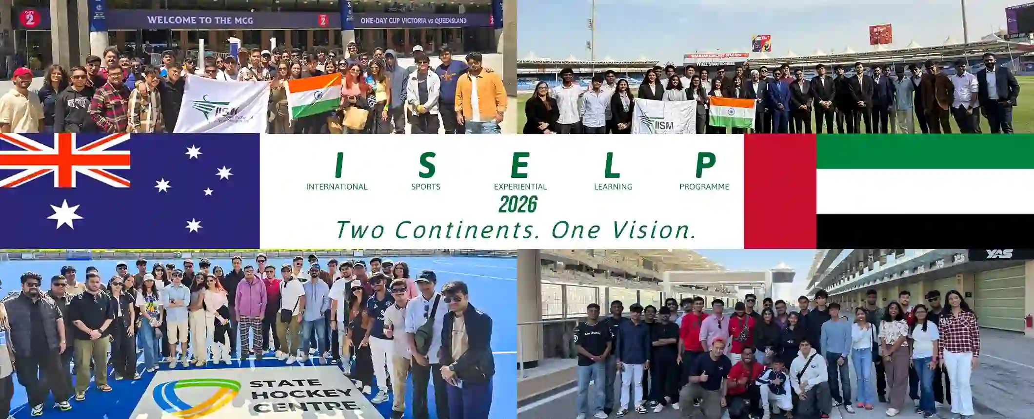 ISELP 2026 Two Continents. One Sporting Vision banner