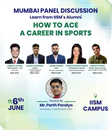 Alumni panel discussion at IISM Campus annauncement
