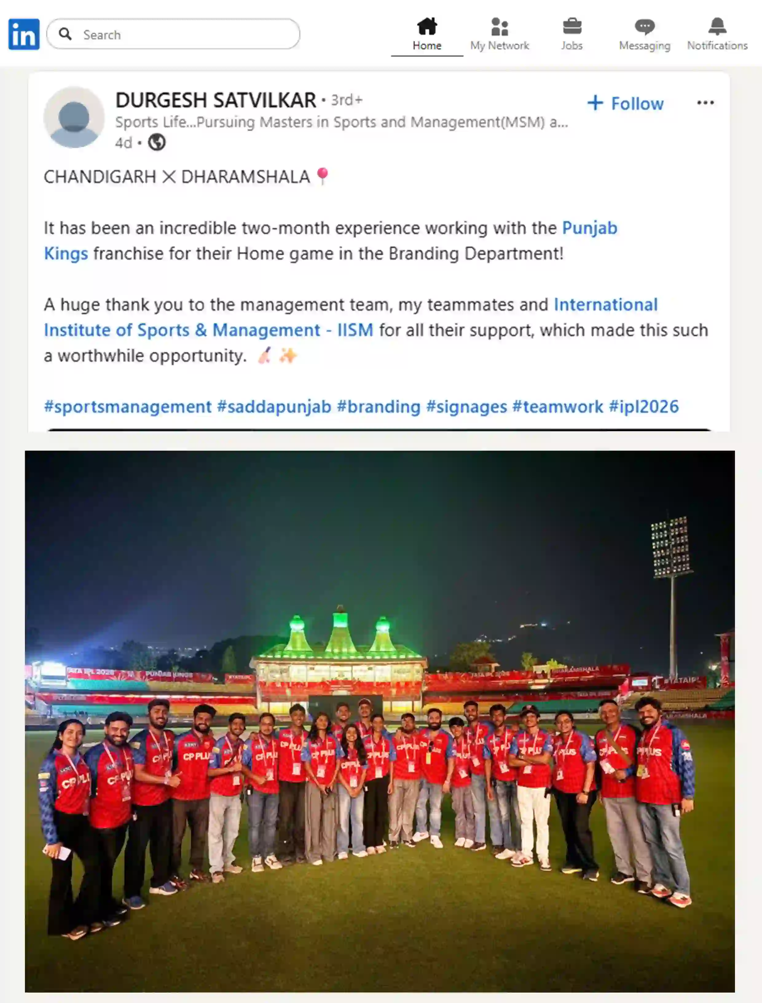 Durgesh Satvilkar - Linkedin Testimonial