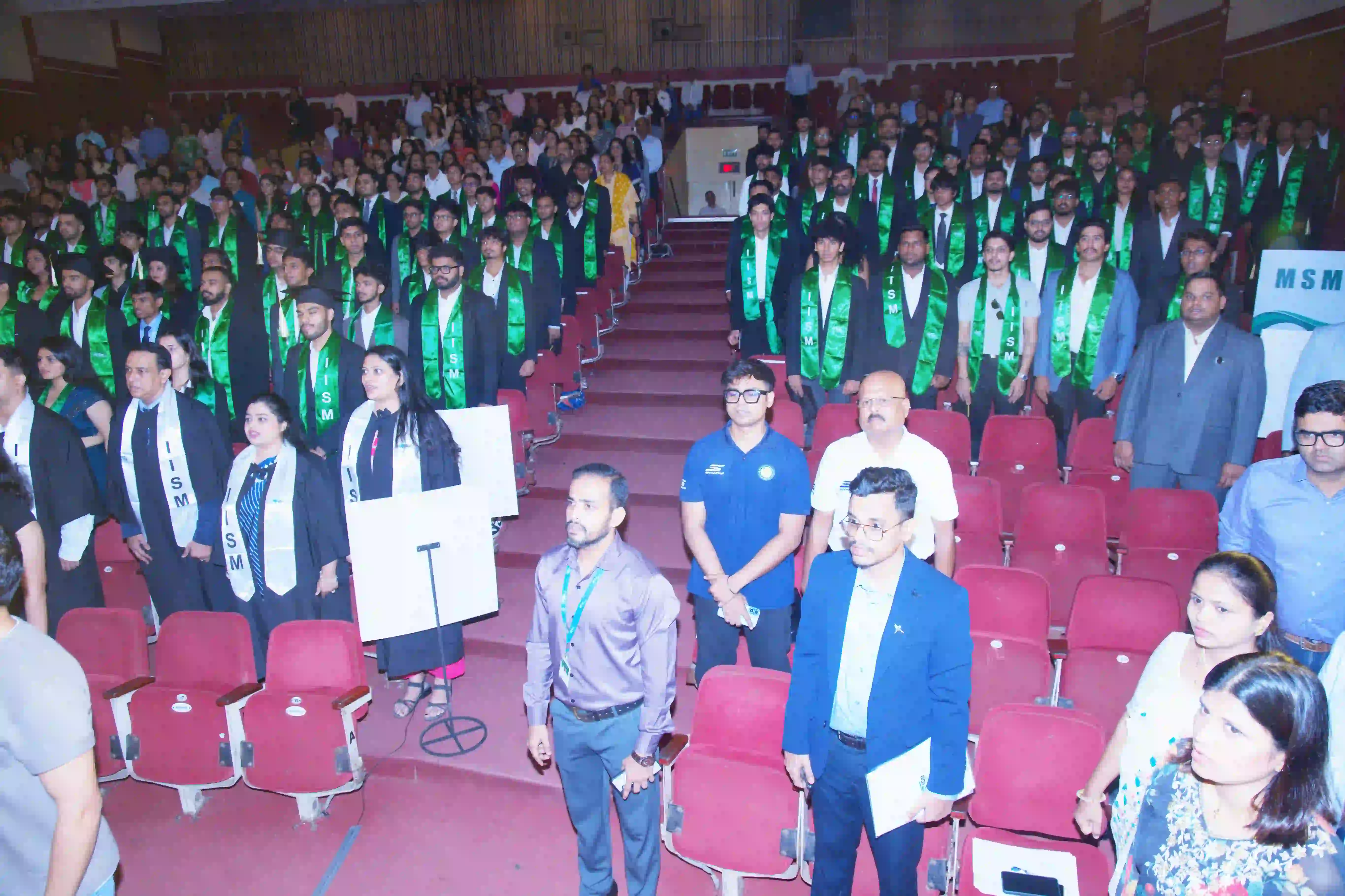 IISM Alumnus, Parents and Faculties standing for National Anthem