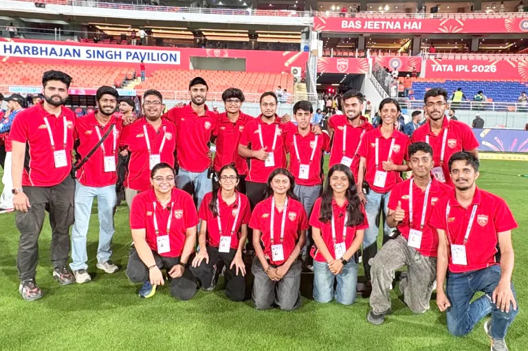 Our students interning with Punjab Kings IPL