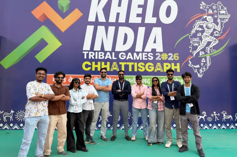 Our students worked at 1st ever Khelo India Tribal Games