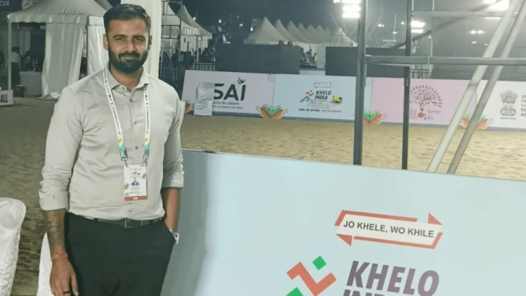 Aman Kumar working at Khelo India
