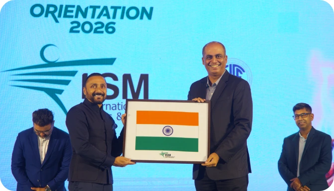 Nilesh Kulkarni Felicitating Mr. Rahul Bose
